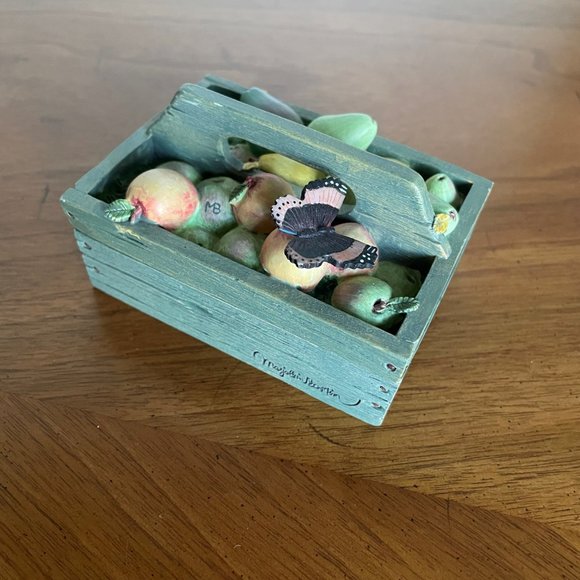 Marjolein Bastin Nature's Sketchbook For Hallmark Fruit/Butterfly Trinket Box - Picture 8 of 13